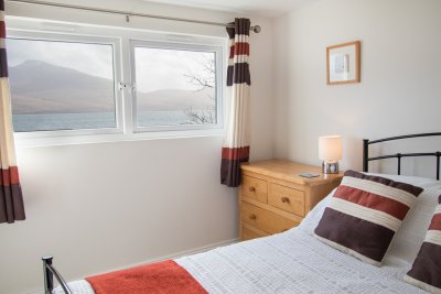 Sea views from the bedrooms