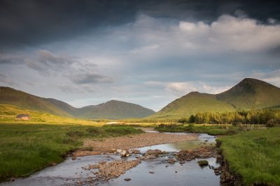 The River Forsa which runs just opposite the cottage