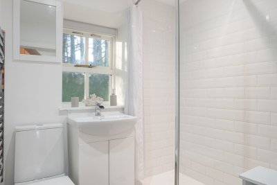 The ground floor shower room at Kilninian Cottage