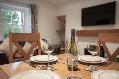 The table is set at Kilninian Cottage