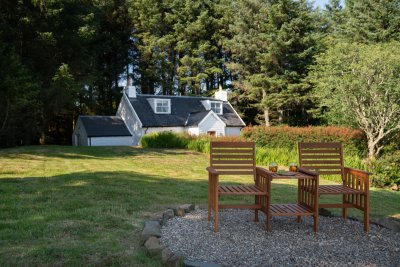 Charmingly landscaped gardens await