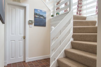 Stairs to the upper landing