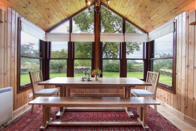 Breakfast table in the kitchen