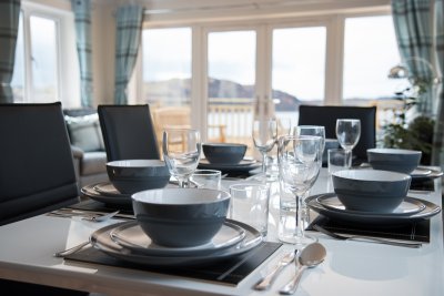 Dining area in the open plan living space