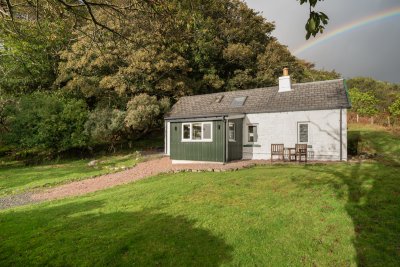 A charmingly renovated stone cottage