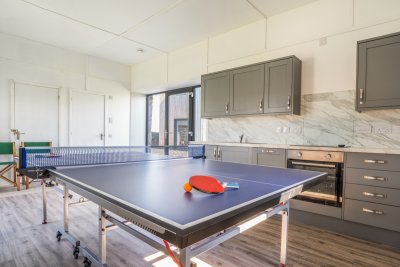 Enjoy a game of table tennis in the useful, converted barn where bikes can be stored