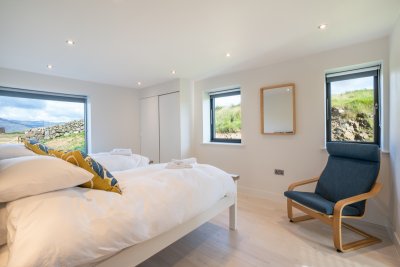 Ground floor ensuite twin bedroom with great views