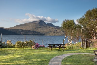 The front garden and the superb setting