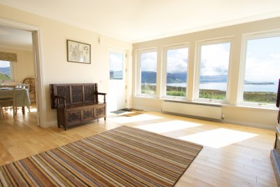 Large entrance hall with fabulous views