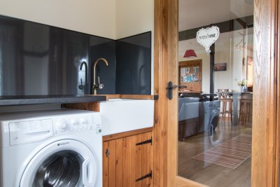 Utility room at Prairie Cottage