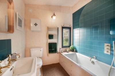 The surprisingly spacious bathroom will be a real treat