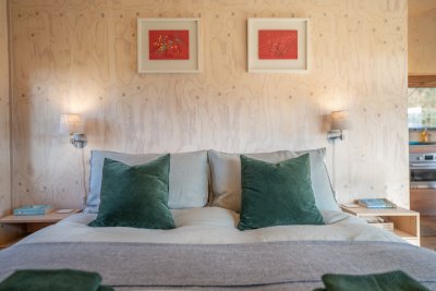 A good night's sleep in this king-sized bed comes guaranteed