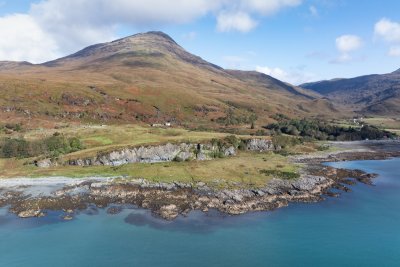 Looking back to Rocking Stone Cabin