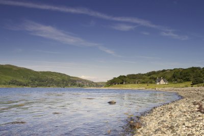 Beautiful position on the shore of Loch Spelve