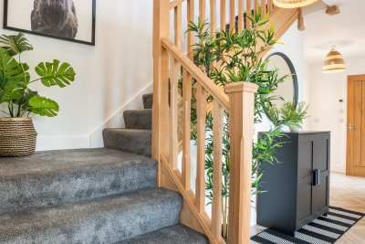 Staircase leading to the first floor