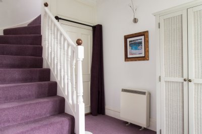 Spacious hallway and stairs