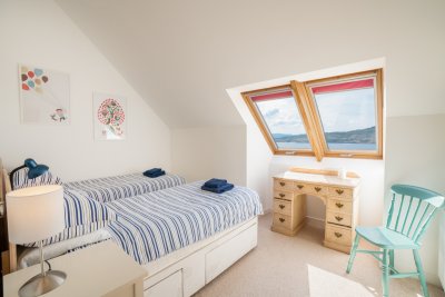 Fantastic sea views from the twin bedroom too!