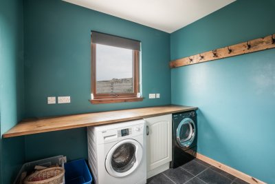 Useful utility room for guests