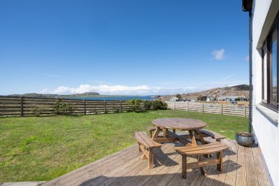 Fantastic, fully enclosed garden with sea views