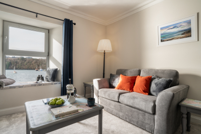 Soak up the sea views from this comfy self-catering property