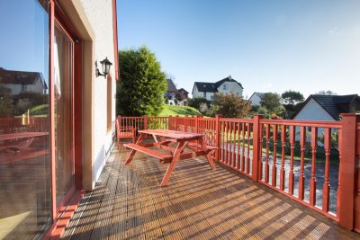 Access to the decking from the living room