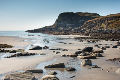 Traign Bhan one of the bays on the south coast