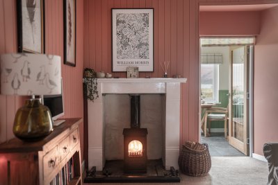 The fire adds oodles of warmth and character