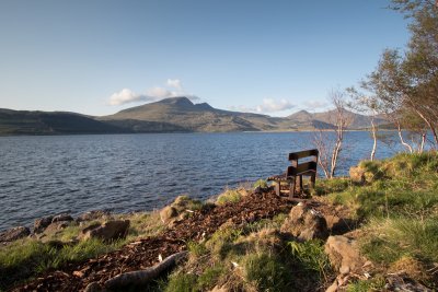 Relax by the water and watch for otters