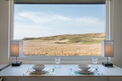 Dinner with a rugged view