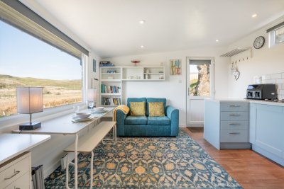 The open-plan living, cooking and dining area at the Pod