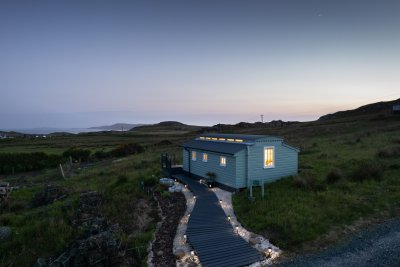 Dusk at The Sea Shanty, where you can swap the sunset for stargazing