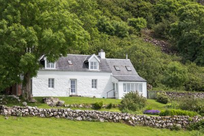 Tigh na Caora nestled into the hillside