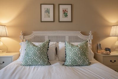 The king-sized bed promises a perfect night's sleep