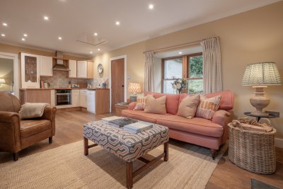 The open-plan layout offers a sociable experience