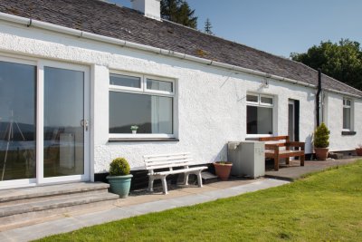 Large windows make the most of the stunning sea views