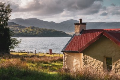 Stunning views across the sea to Mull's mountainous interior