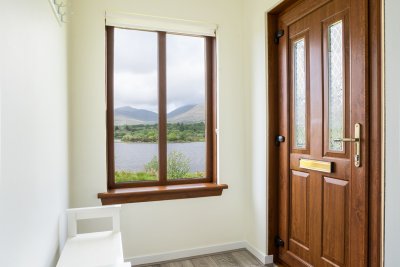 The convenient hallway offers space to stow walking boots and binoculars