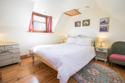 This double bedroom can be found in the upstairs south wing