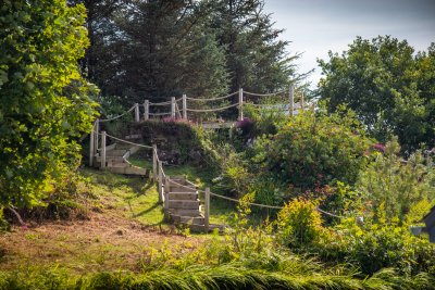 The Tontine's garden has been imaginatively landscaped