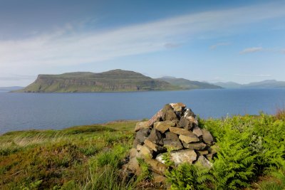 View from the hill behind the house