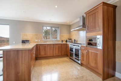 Contemporary fitted kitchen at Torrness