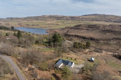 A bird's eye view of Torrness, not far from Loch Torr and its wildlife hide