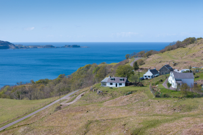 Tostary Cottage is one of only a few properties perched on this corner of hillside