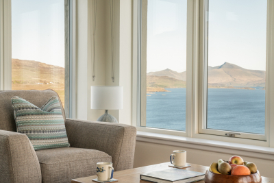 Striking views over the sea to Ben More