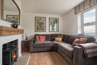 Catch a glimpse of the sea views from the living room