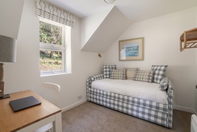The small single bedroom, with optional pull-out single