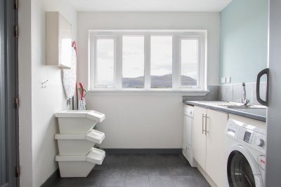 Useful utility room for guests