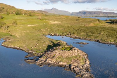 Dun nan Gall from its impressive position on the coast