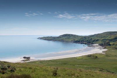 View over the sweep of Ardalanish beach