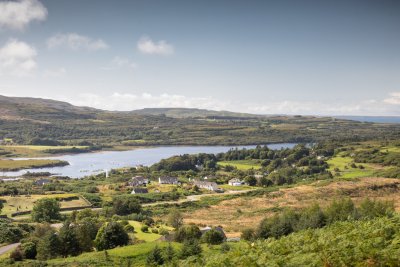 The view over Dervaig as you approach from the east